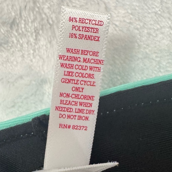 SO Girls Reversible Solid Mint/Black Swimsuit Bottoms Size 12 - Picture 7 of 7